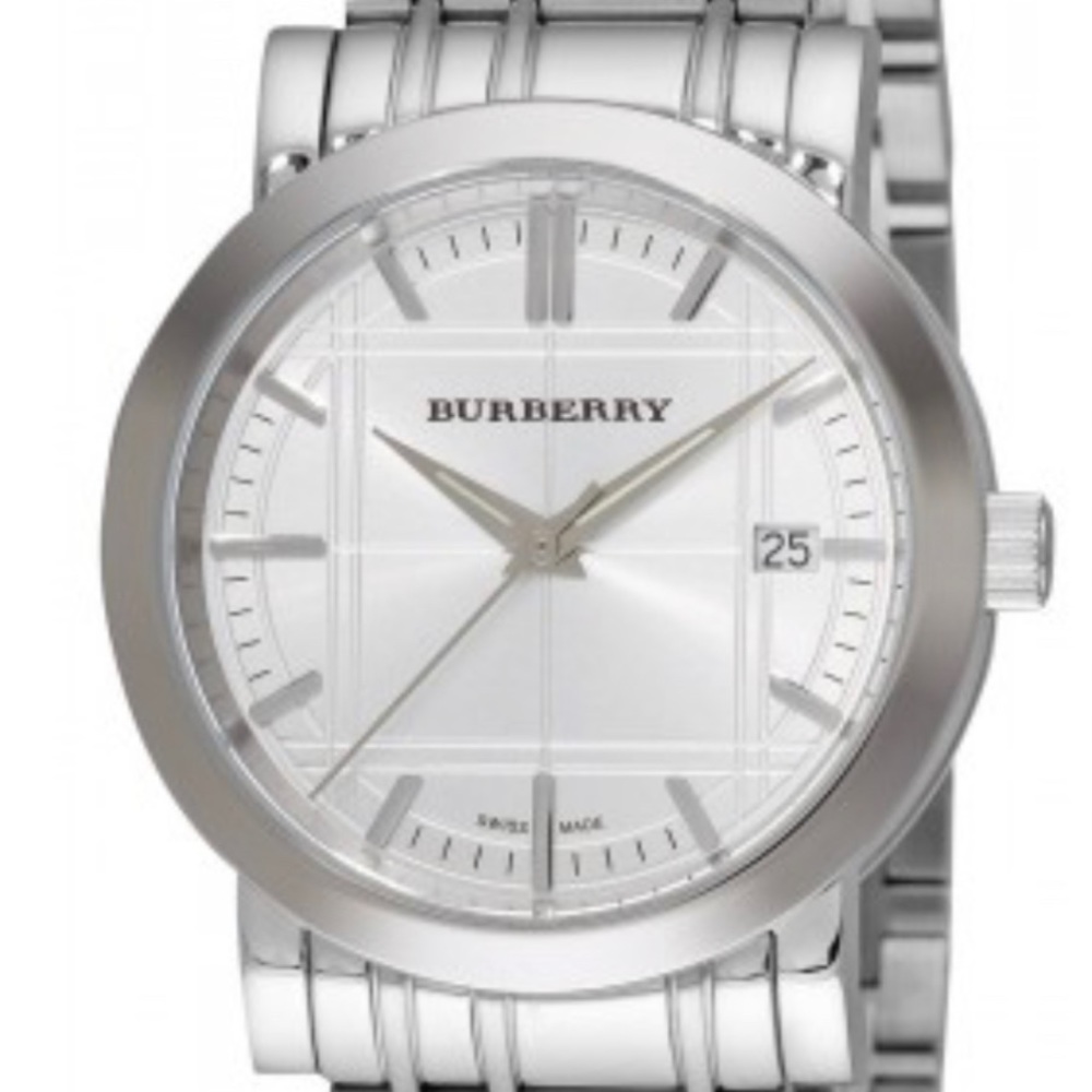 Men’s Burberry BU 1350 Heritage Silver Dial Watch